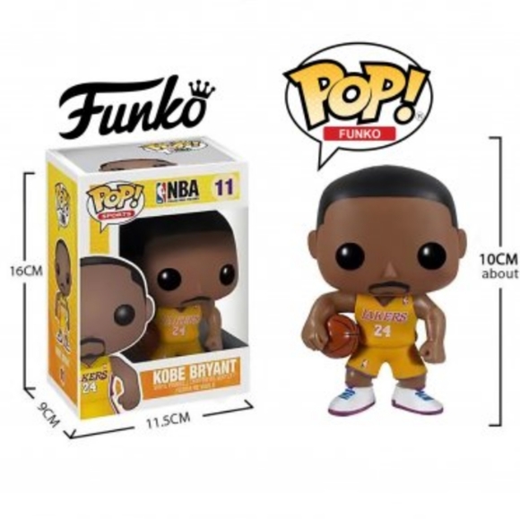 Funko Pop! NBA Pkg 11 Kobe Bryant Yellow #24 Home - Picture 2 of 4